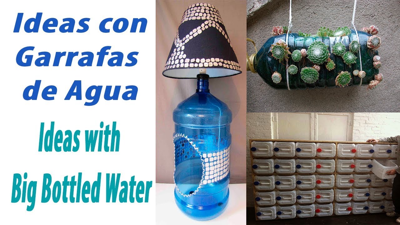 Ideas creativas para reciclar garrafas de agua